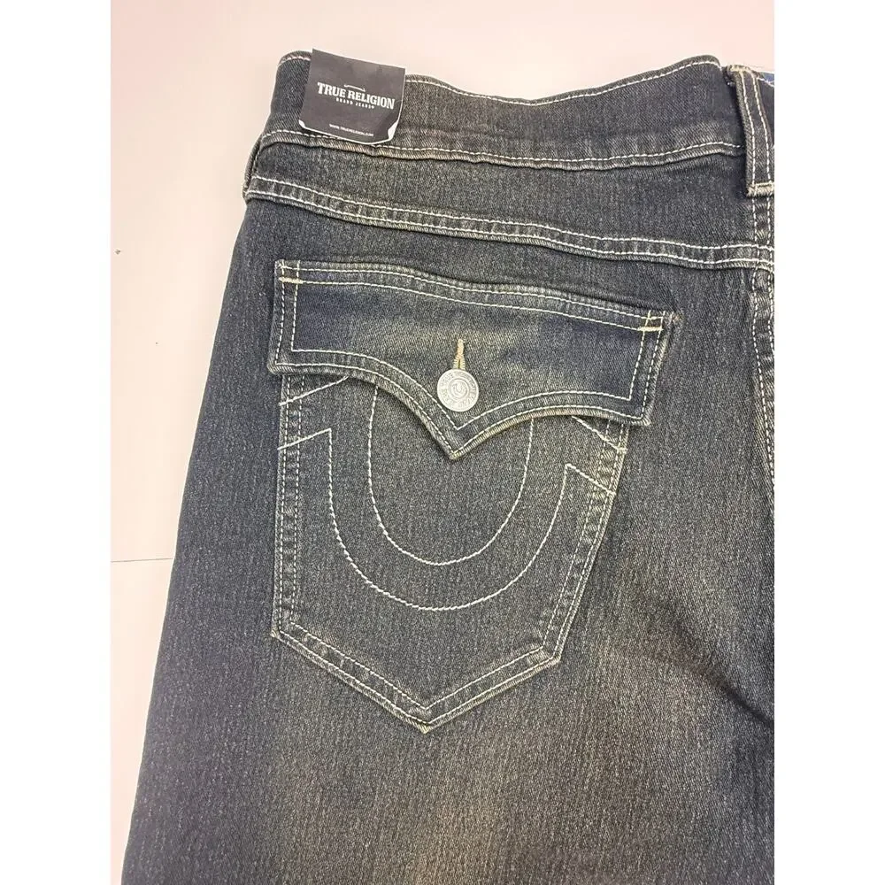 TRUE RELIGION MEN'S BLACK GENO RELAXED SLIM SZ 36 NWT